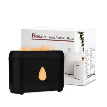 200ml Compact Small Flame Diffuser for Essential Oil (Black) Phimuezl Au supplements