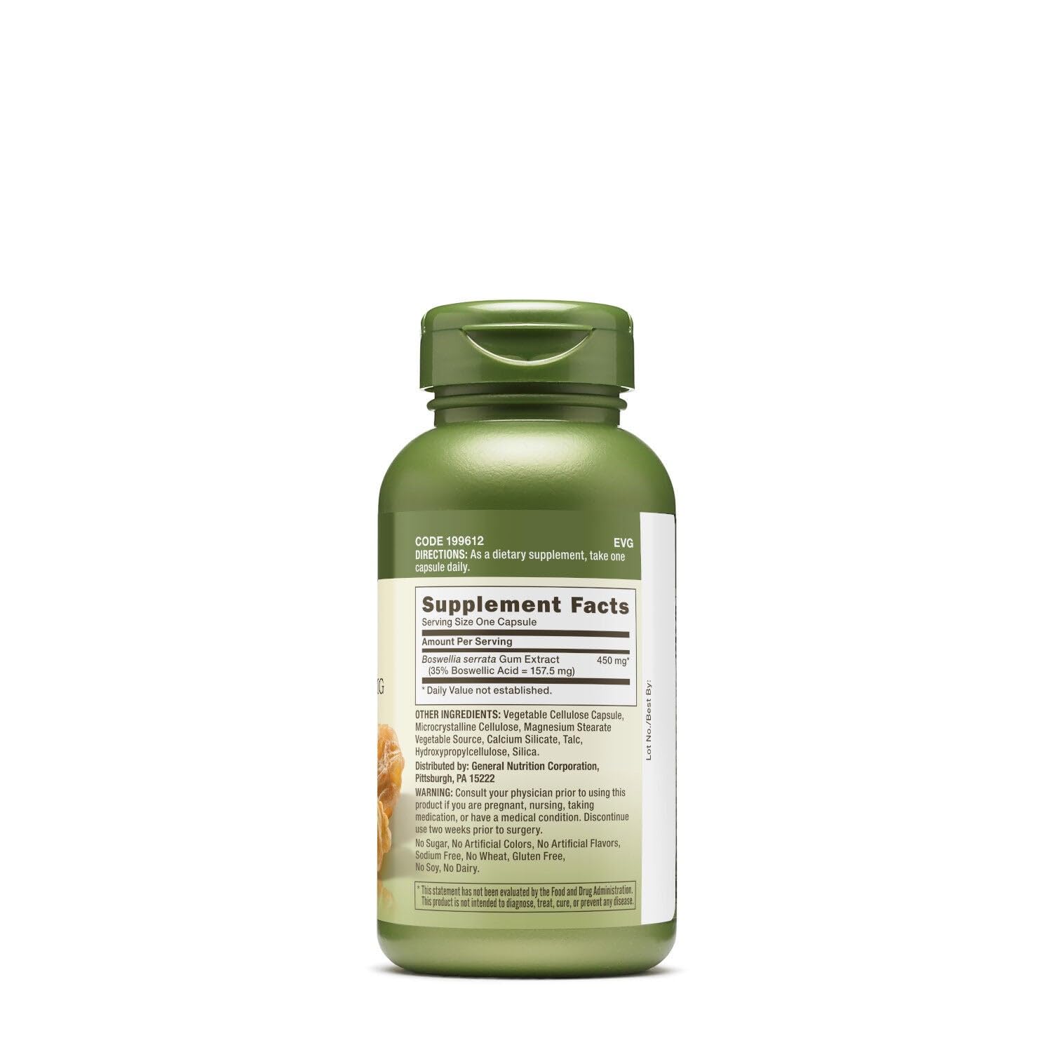 GNC Herbal Plus Boswellia Extract 450mg Supplement, Vegetarian, Supports Joint Health, 100 Servings GNC Au supplements