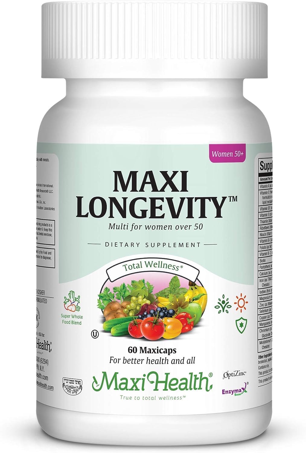 Womens Multivitamin 50 Plus – Daily Multivitamin for Women Over 50 with Vitamin B12, A, D, C, Zinc, Magnesium & More – Energy, Immune & Heart Support Womens Multi Vitamins - Non-GMO – 60 Capsules Maxi Health Au supplements