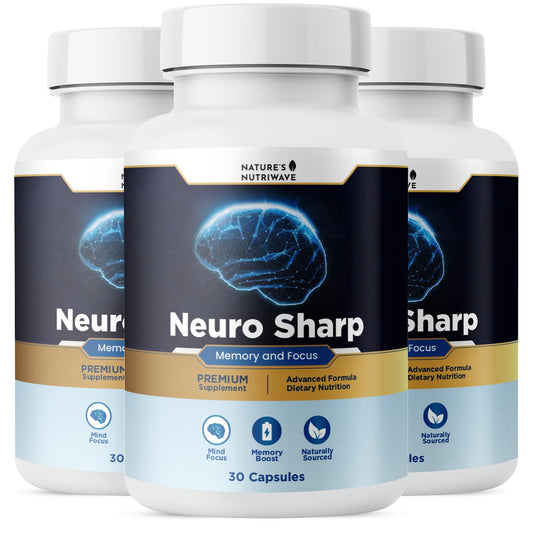 Neuro Sharp – Natural Formula with Bacopa Monnieri, Ginkgo Biloba & Huperzine-A – Made in the USA, Non-GMO, 30 Capsules, 3 Month Supply Nature’s NutriWaveAu supplements