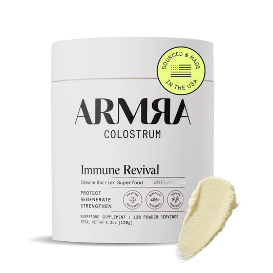 ARMRA Colostrum Powder | Unflavored | Gut Health & Bloating | Skin & Hair | Immunity | Keto, Gluten & Fat-Free | 120 Servings ARMRAAU supplements