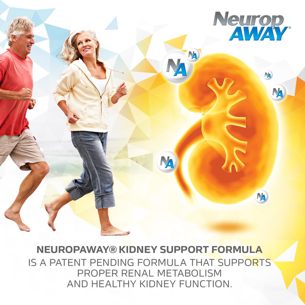 NeuropAWAY Kidney Support Formula Sugar Free with Agmatine Sulfate 500mg L-Novaline 50mg L-Ornithine 150mg L-Citrulline 100mg Per Capsule 90CT Fast Acting Kidney Support NeuropAWAY Au supplements