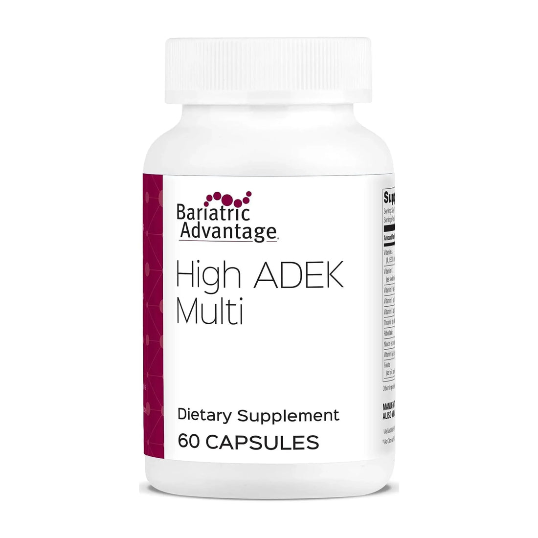 Bariatric Advantage High ADEK Multi - for Bariatric Surgery Patients - Multivitamin with Vitamins A, D, E, K & Trace Minerals Bariatric Advantage AU supplements