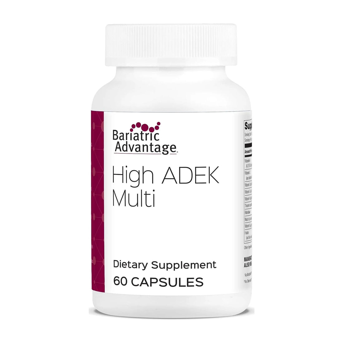 Bariatric Advantage High ADEK Multi - for Bariatric Surgery Patients - Multivitamin with Vitamins A, D, E, K & Trace Minerals Bariatric Advantage uk supplements