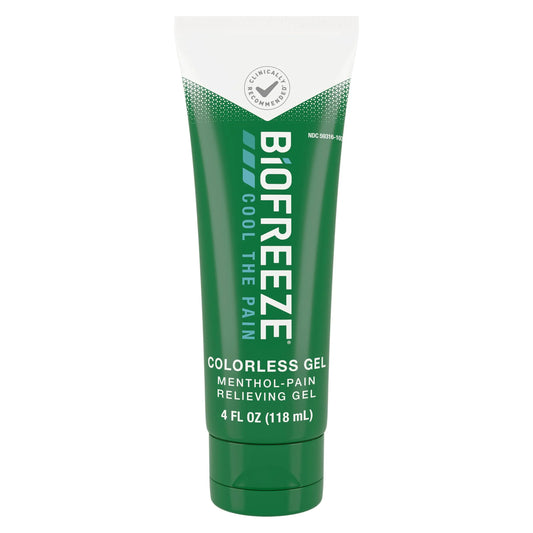 Biofreeze Gel Menthol Pain Relieving Colorless Gel 4 FL OZ Tube For Pain Relief Associated With Sore Muscles, Arthritis, Simple Backaches, And Joint Pain BiofreezeAU supplements