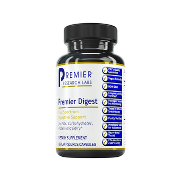 Premier Research Labs Active Digestive Enzymes with Probiotic and Prebiotics - Promotes Full-Spectrum Digestive Support - with Amylase, Protease & Lipase, 60 Plant-Sourced Capsules Premier Research Labs Au supplements