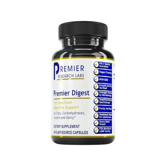 Premier Research Labs Active Digestive Enzymes with Probiotic and Prebiotics - Promotes Full-Spectrum Digestive Support - with Amylase, Protease & Lipase, 60 Plant-Sourced Capsules Premier Research LabsAU supplements