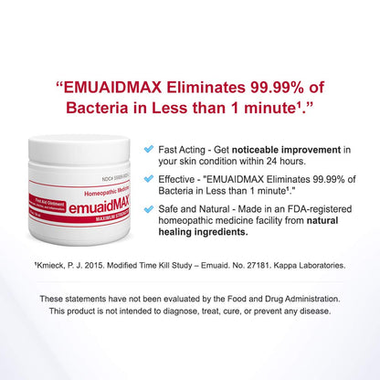 emuaid EMUAIDMAX Ointment 2oz - Eczema Cream. Maximum Strength Treatment emuaidUS supplements