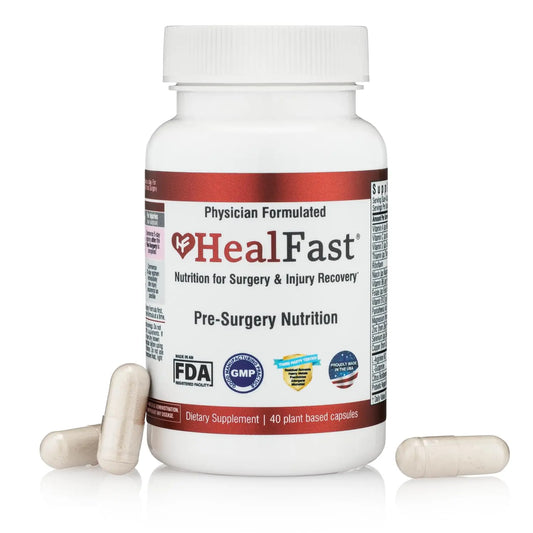 HealFast Surgery & Injury Recovery Supplement (Pre-Op): Quercetin, Probiotics Supplement for Wound, Liposuction, Tummy Tuck, and BBL Post Surgery Supplies HealFastAU supplements