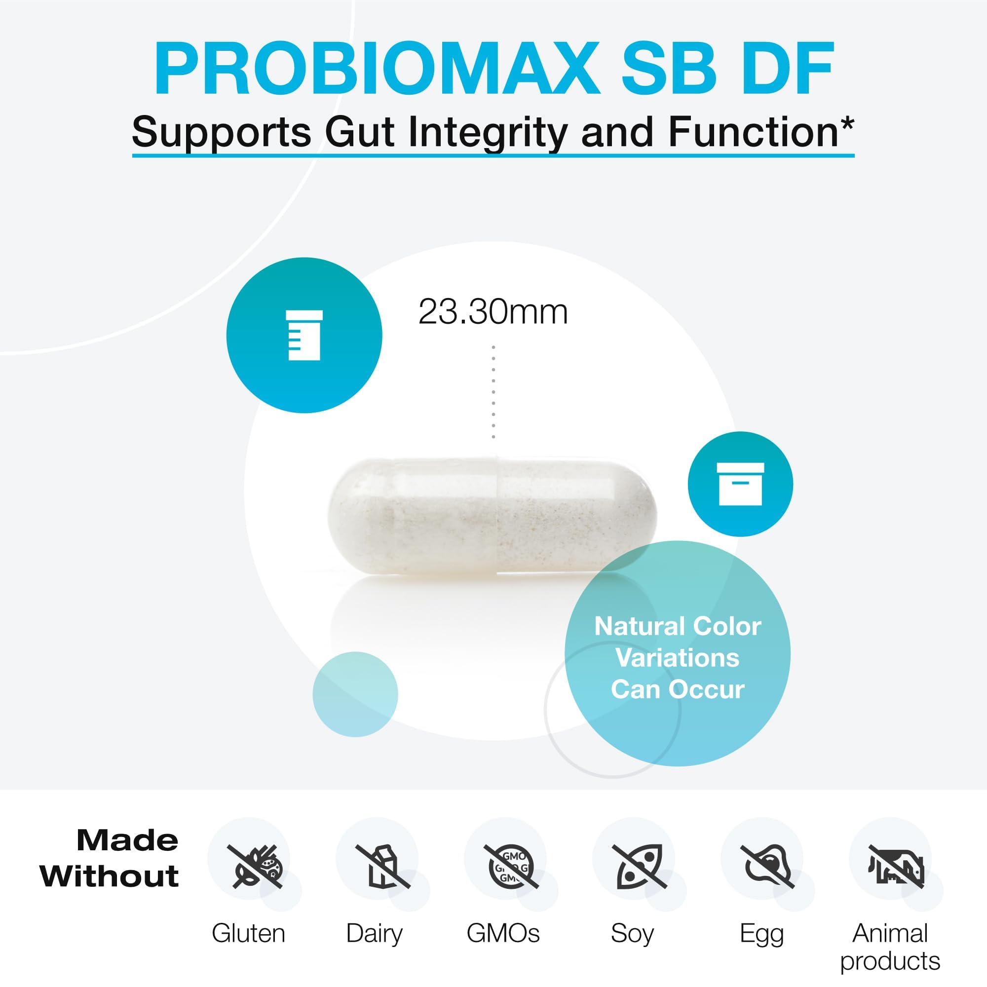 XYMOGEN ProbioMax Sb 35B - 35 Billion CFU Probiotic Supplement for Digestive Health Support* - Saccharomyces Boulardii - Vegetarian, Non-GMO & Gluten-Free - 30 Capsules XYMOGEN Au supplements