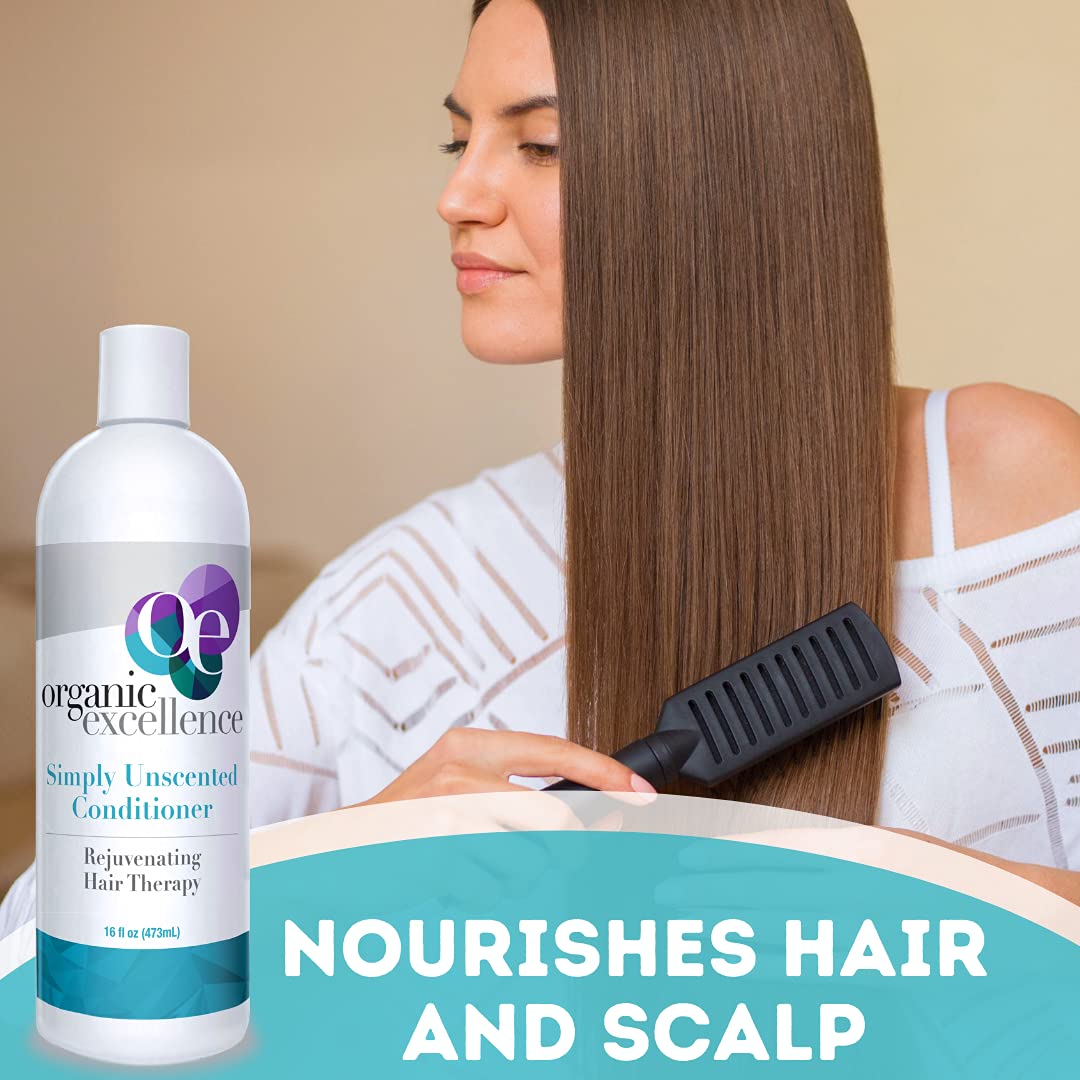 Organic Excellence Sulfate Free Conditioner - Fragrance, Gluten, Paraben Free, Color Safe. Organic Herb Extracts and Oils, Natural Hair Care for the Whole Family, 16 fl ounces (473 ml) Organic Excellence Au supplements