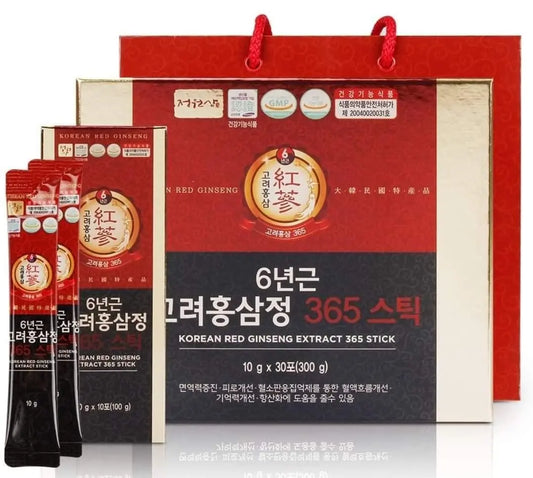 6 Years Red Ginseng 365 Stick Korea ginsengAU supplements
