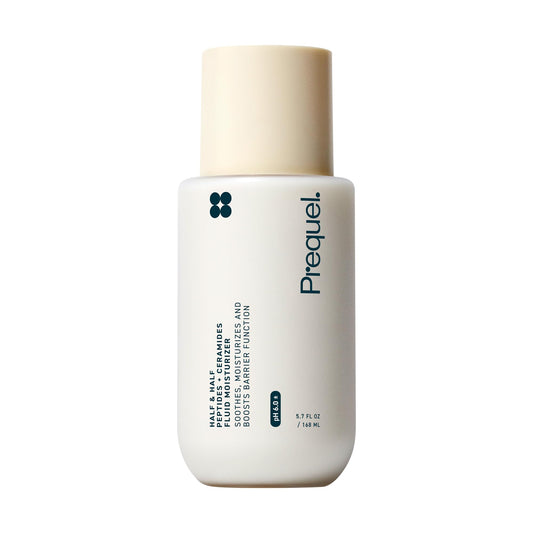 Prequel Skin Half and Half Fluid Moisturizer Face Cream. Lightweight Ceramide Peptide Lotion for All Skin Types PrequelUS supplements