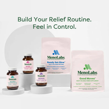 MENOLABS MenoFit, Menopause Supplements for Women - 60 Capsules - Advanced Women’s Probiotic with Vitamins and Red Clover for Gut Health, Hot Flashes and Hormone Balance for Women MENOLABSAU supplements