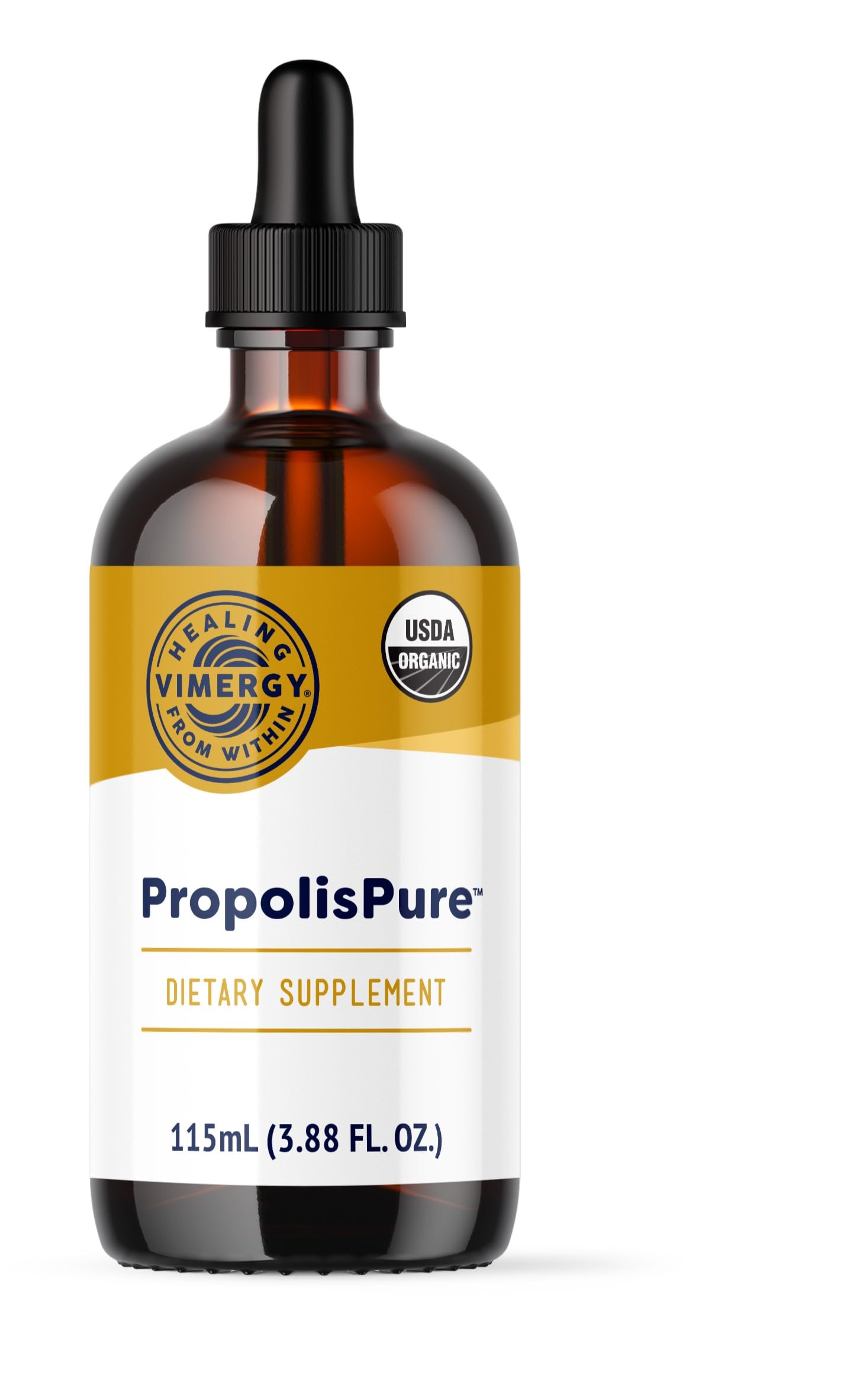 Vimergy PropolisPure® – Supports Immune and Respiratory Health* – Benefits Oral Health* – USDA Certified Organic, Kosher, Paleo-Friendly, Gluten-Free – 115 mL (57 Servings) Vimergy Au supplements