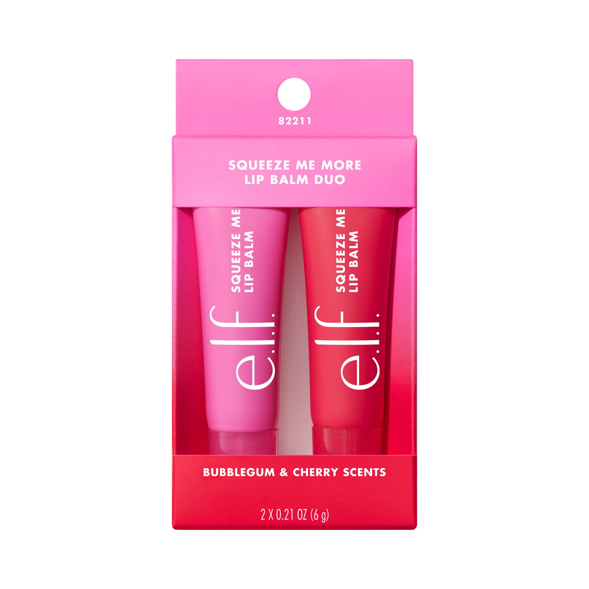 e.l.f. Squeeze Me More Lip Balm Duo, Moisturizing Balm For A Sheer Tint Of Color, Made With Hyaluronic Acid, Vegan & Cruelty-Free, Cherry & Bubblegum e.l.f. Au supplements