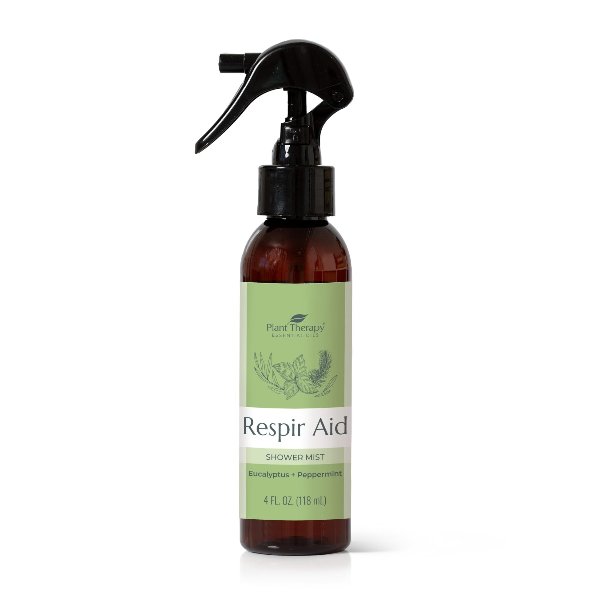 Plant Therapy Respir Aid Shower Mist 4 oz Refreshing & Crisp Aroma, Great to Help Clear Congestion Plant TherapyUS supplements