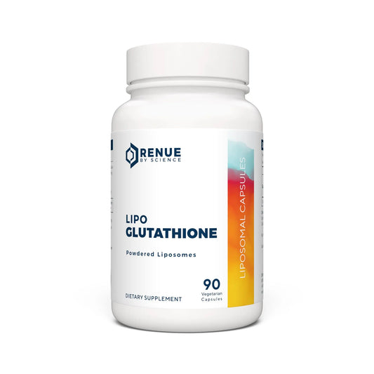 Renue By Science Glutathione | High Strength Supplement | 90 Liposomal Capsules - 130mg Glutathione per Serving | | Non-GMO | Made in The USA & Third-Party Tested Renue By ScienceAU supplements