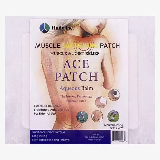 ACE Pain Relief Patch - Aqueous Balm 5 Count HuilyAU supplements