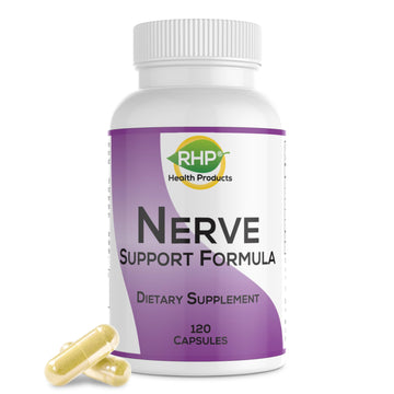 RHP Nerve Support Formula. Nutritional Support of Neuropathy, Nerve Relief from Aches, Nerve Pain & Discomfort. B-Complex with Benfotiamine and Methyl B12. 120 Capsules RHP Au supplements
