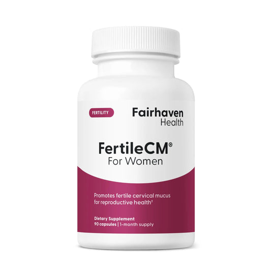 Fairhaven Health FertileCM Fertility Supplement for Women, Capsules - Fertile Cervical Mucus, Ovulation Cycle, Includes L-Arginine, N-Acetyl-Cysteine, Grape Seed Extract and Vitamin C - 90 Capsules Fairhaven HealthAU supplements