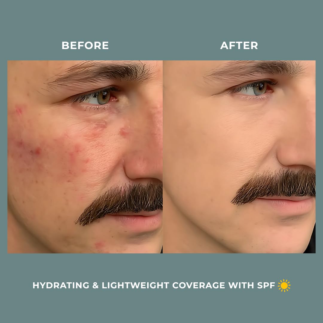 Hues for Him Foundation for Men – Full-Coverage, Lightweight & Hydrating Fit | Natural Coverage | Oil Control & Perfect Fit for Men’s Faces | Available in 4 Shades | Fresh Canvas, .67oz HUES FOR HIM Au supplements