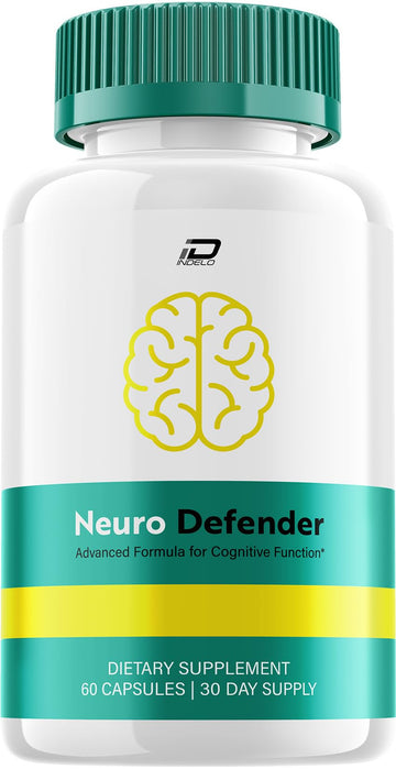 Neuro Defender Supplement Capsules – NeuroDefender Natural Blend Formula Focus Memory Support and Reviews (1 Pack – 60 Capsules) Indelo Au supplements