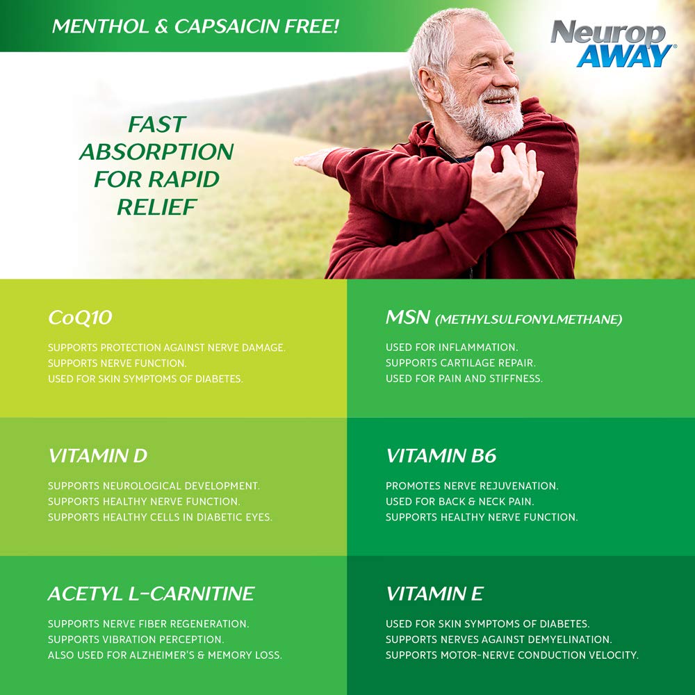 NeuropAWAY® Maximum Strength Gel, for Nerve discomfort, Burning, Tingling, and Numbness 2oz NeuropAWAY Au supplements