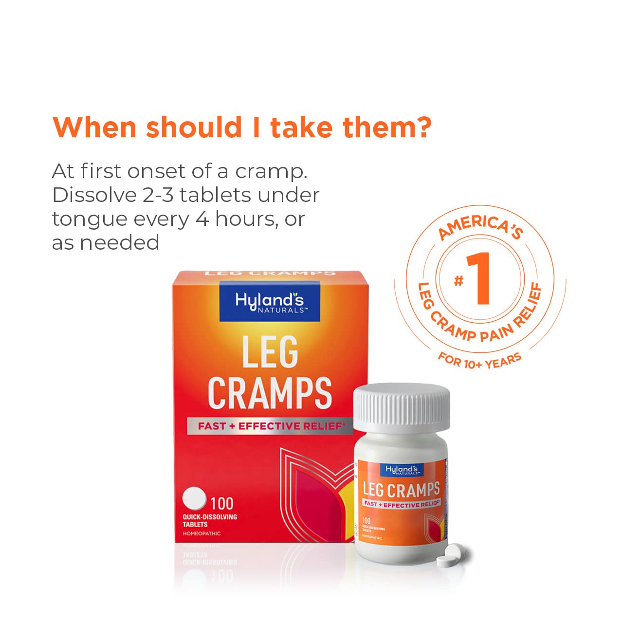 Hyland's Leg Cramps, Relief of Leg, Calf, Charley Horses, and Foot Cramps, 50 Quick-Dissolving Tablets Hyland's Au supplements