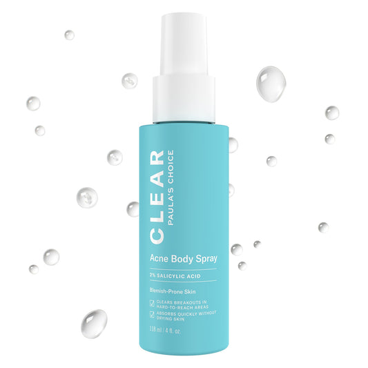 Paula's Choice CLEAR Exfoliating Back & Body Acne Spray, Bacne Spray with 2% BHA Salicylic Acid Back Acne Treatment for Clogged Pores Paula's ChoiceUS supplements