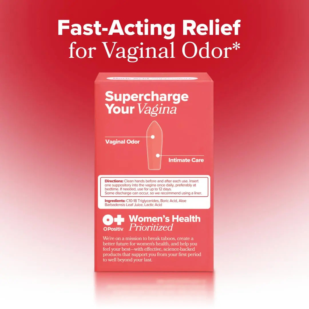 O Positiv URO Boric Acid Vaginal Suppository – with Lactic Acid, and Aloe for Fast Relief and Vaginal Odor Control – Vegan, Free from Parabens, Dyes, and Fragrances – 12 Count (Pack of 1) O Positiv Au supplements
