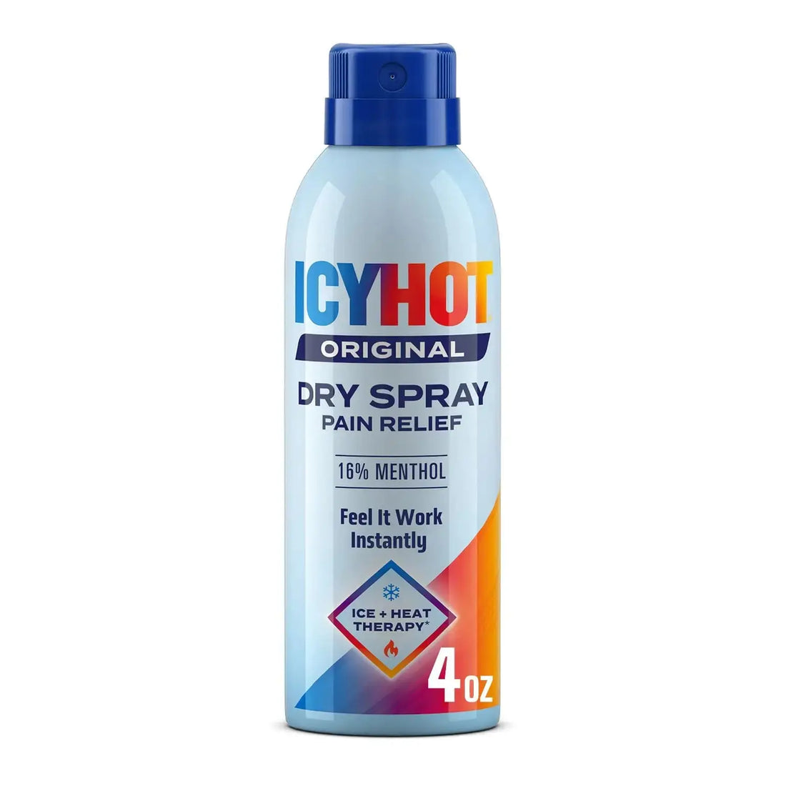 Icy Hot Original Pain Relief Dry Spray, Fast-Acting, Quick-Drying Pain Relief with Max Strength Menthol 16%, Ice and Heat Contrast Therapy for Backaches, Joints, Muscle Strains and Arthritis, 4 oz Icy Hot uk supplements