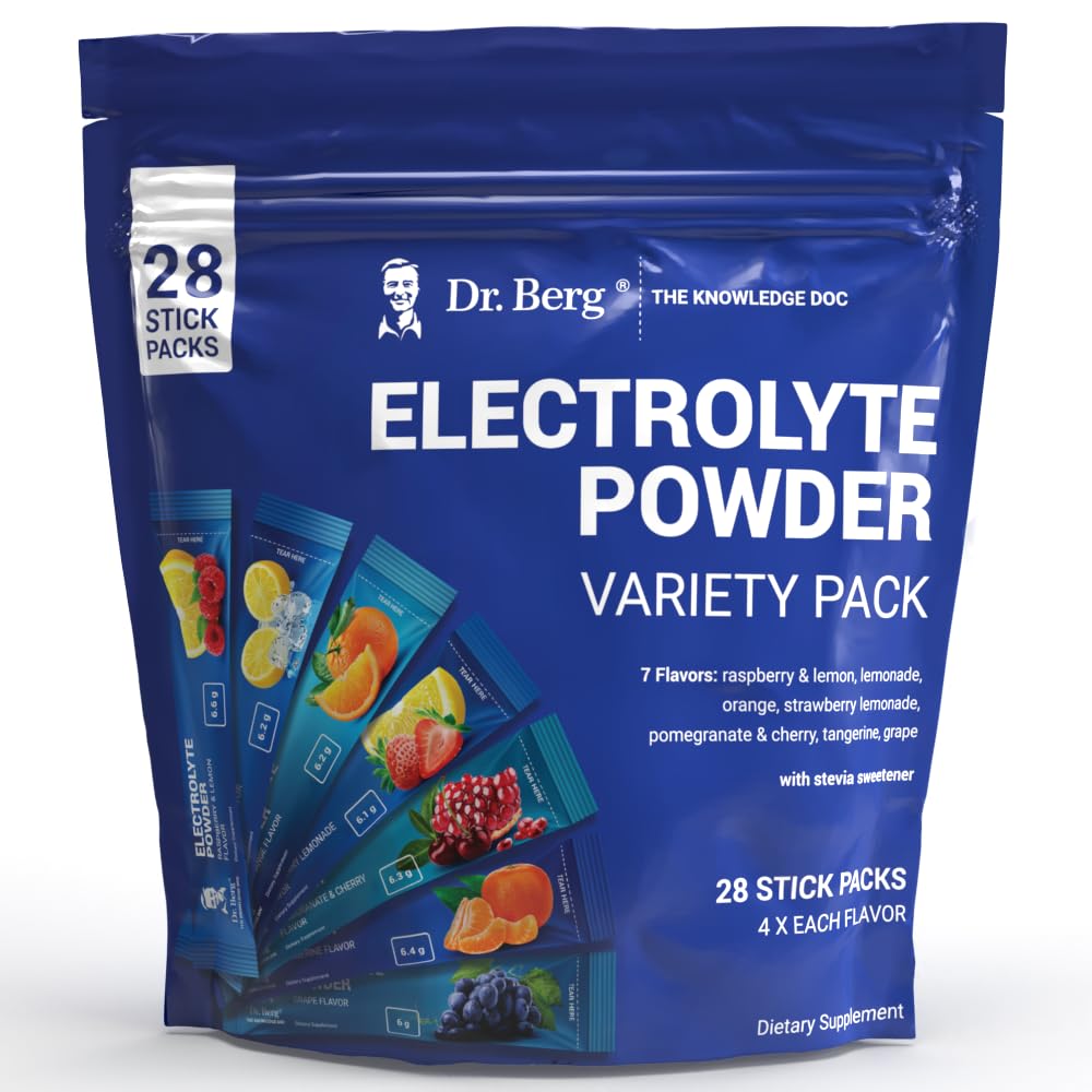 Dr. Berg's Electrolytes Powder Packets - Travel Size Hydration Electrolyte Drink Mix Dr. Berg Nutritionals Au supplements