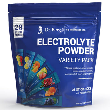 Dr. Berg's Electrolytes Powder Packets - Travel Size Hydration Electrolyte Drink Mix Dr. Berg Nutritionals Au supplements