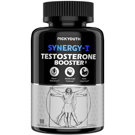 PickYouth Synergy-T Booster Supplement for Men, Total Male Performance, Liposomal Absorption System, 100% Transparency with Ashwagandha, DIM PickYouthUS supplements