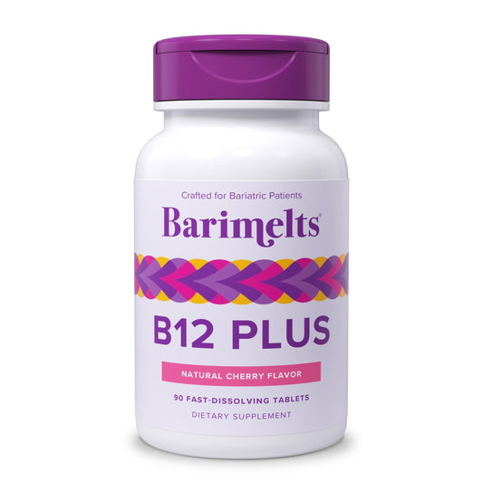 BariMelts Vitamin B12 Plus, 90 Fast-Dissolving Tablets (3-Month Supply), Sugar-Free Bariatric Vitamins for Women, Includes B12, B6 BariMeltsUS supplements