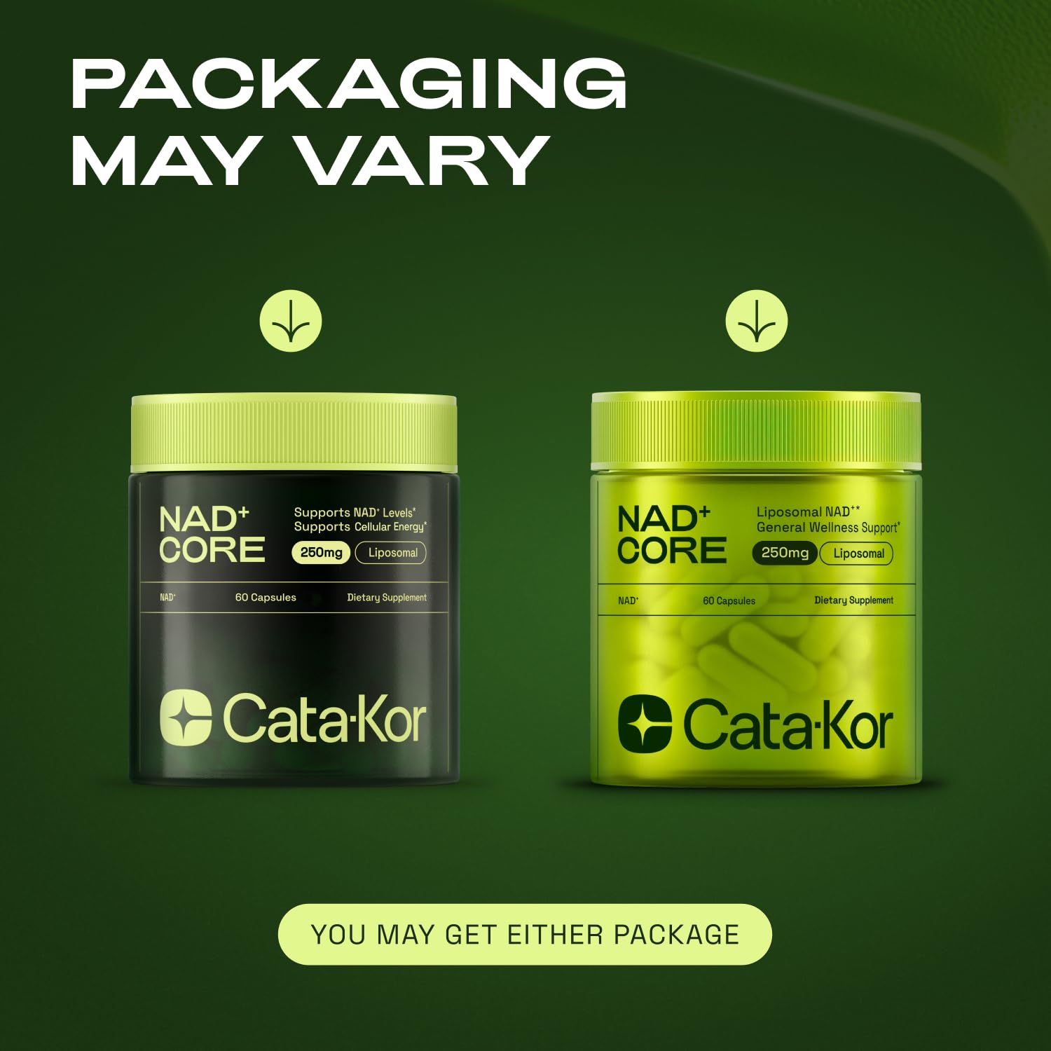 Cata-Kor NMN Supplement Alternative – Liposomal NAD+ Supplement – Third-Party Tested – NAD CORE – 90-Day Supply – 180 Capsules Cata-Kor Au supplements