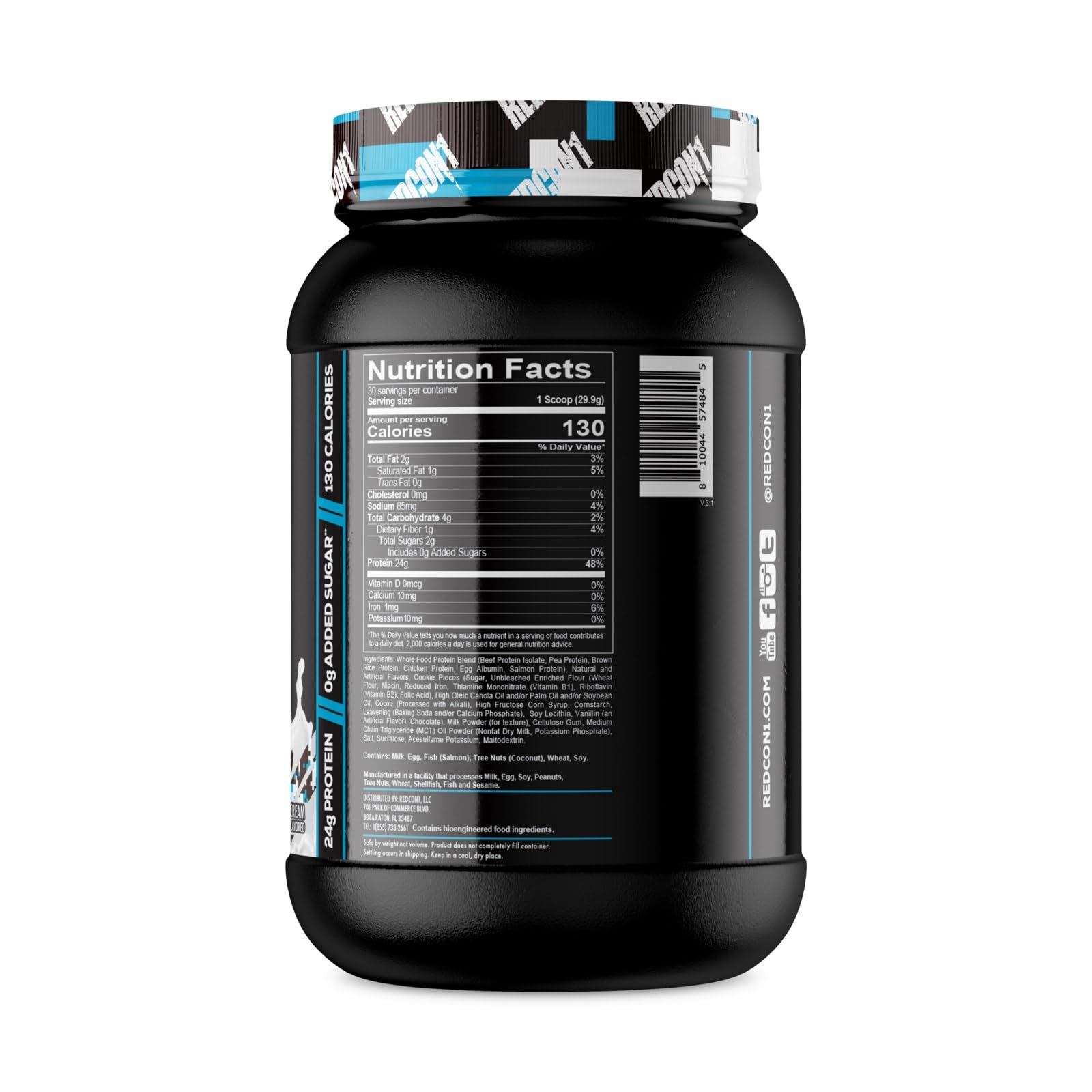REDCON1 MRE Lite Whole Food Protein Powder, Cookies N' Cream - Low Carb & Whey REDCON1 Au supplements
