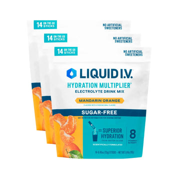 Liquid I.V.® Hydration Multiplier Sugar Free – Mandarin Orange | Electrolyte Powder Drink Mix | 3 Pack (42 Servings) Liquid I.V. Au supplements