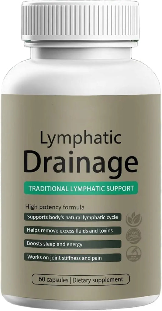 VegHerbs Lymphatic Drainage Capsules – | 60 Capsules Each Bottle (Pack of 2) X2 VegHerbsAu supplements