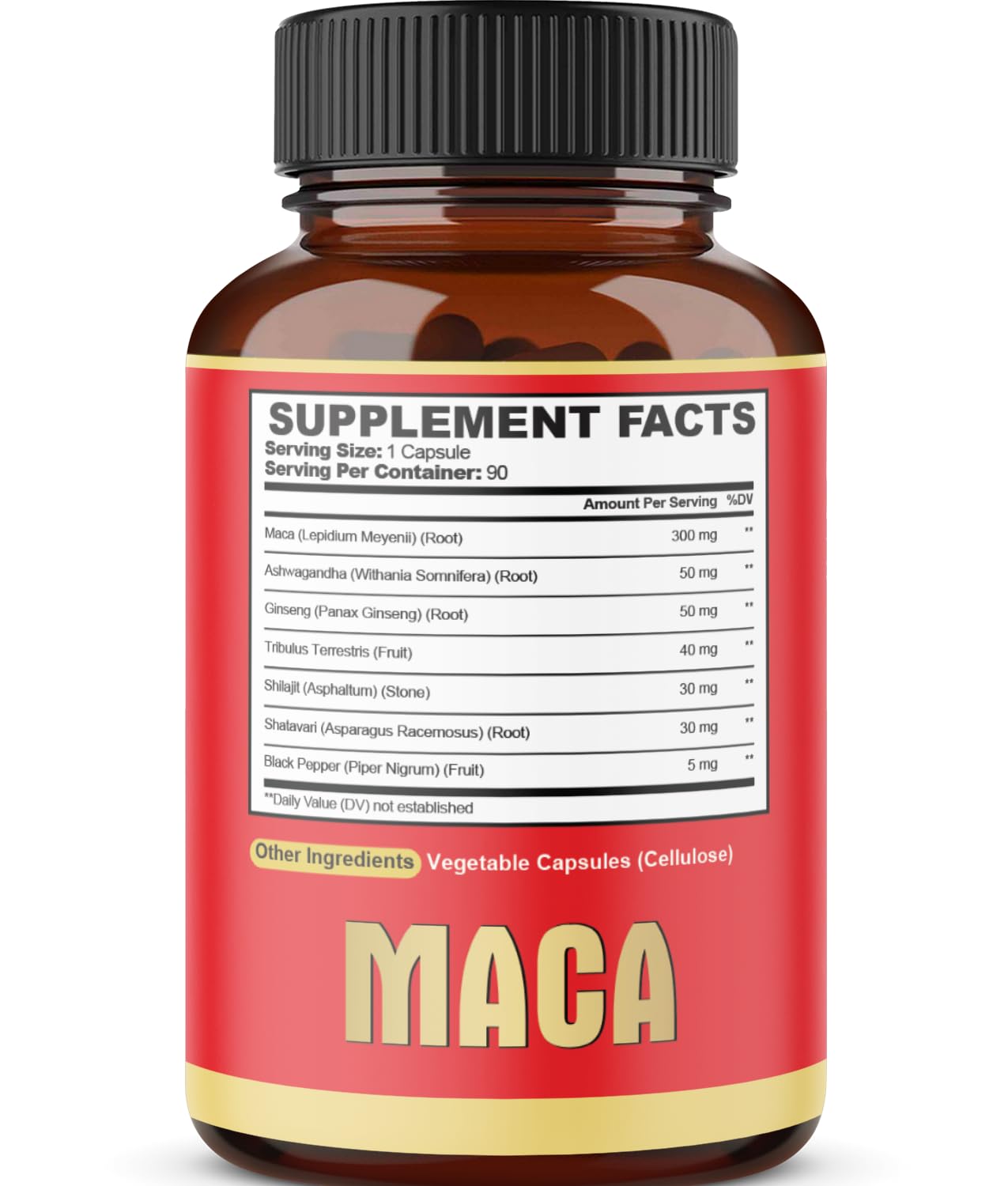 Maca Root Capsules - Supports Natural Health - Energy - Performance & Mood Supplement - Enhanced Blood Flow 3-Month Supply agobi Au supplements