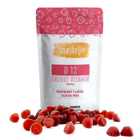 B12 Gummy Vitamins - 1500 mcg Vitamin B12 Gummies for Adults and Kids - Helps with Energy, Metabolism, Bone Nervous System Support Smart for LifeAU supplements