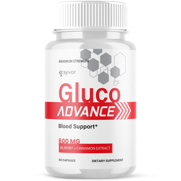 Gluco Advance Capsules, Official Gluco Advance Supplement Pills with All Natural Ingredients, Advanced Formula Supplement with Maximum Strength Premium Vitamins for Women & Men (60 Capsules) Syvor Au supplements