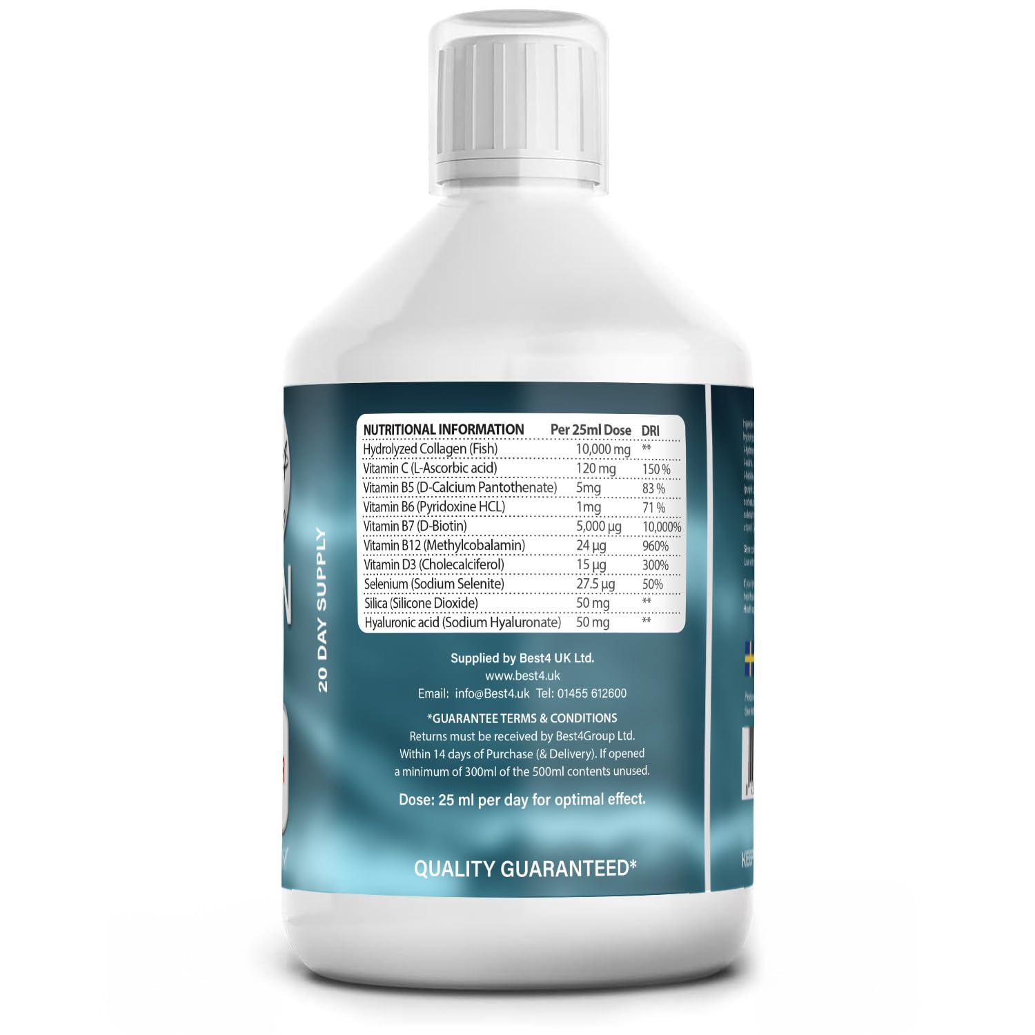 4 Pack Marine Collagen 2.2 Liquid 10000mg Sugar Free Ready to Drink Berry Flavour Best4Group Au supplements