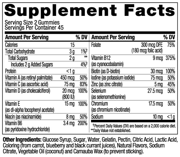 OLLY Men's Multivitamin Gummy, Vitamins A, C, D, E, B, Zinc, Blackberry Flavor, 45 Day Supply - 90 Count OLLY Au supplements