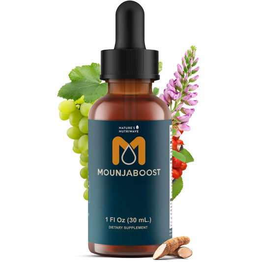 Mounjaboost – Natural Herbal & Plant-Based Supplement with 6 Exotic Nutrients & Botanicals – Made in USA, GMP-Certified, Non-GMO, Easy-to-Take – 30 mL, 1 Month Supply Nature’s NutriWaveAu supplements