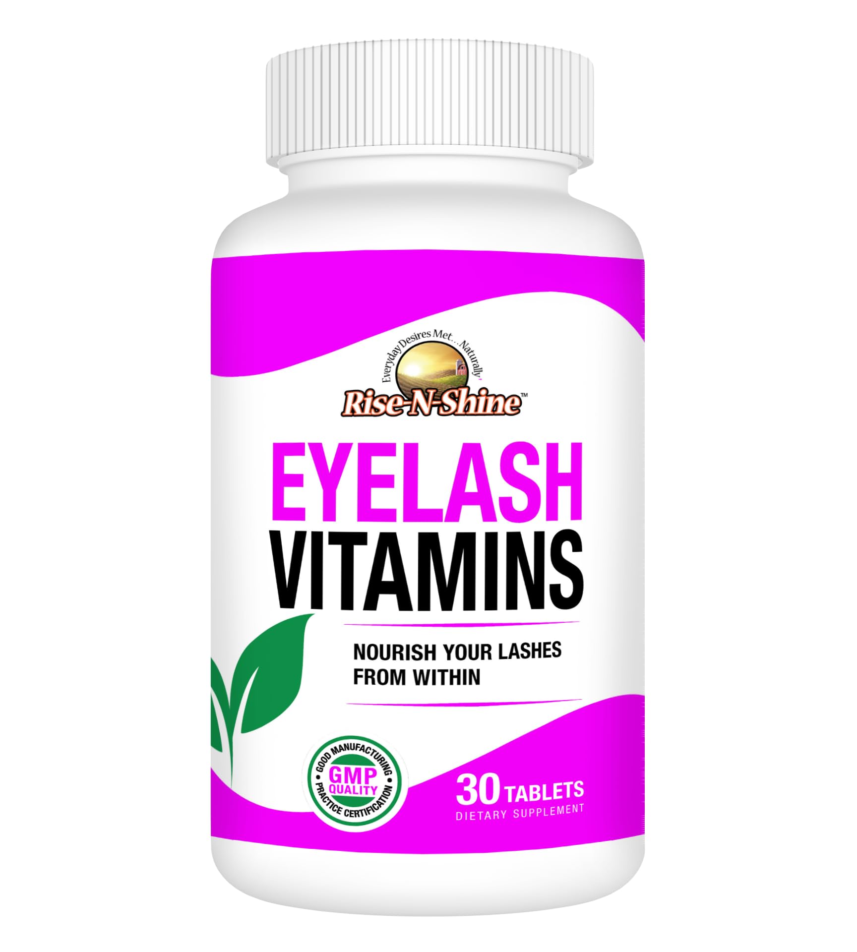 Rise-N-Shine Eyelash Growth Vitamins, Premium Lash Strengthening Supplement with Collagen, Keratin 30 Day Supply Rise-N-Shine Au supplements