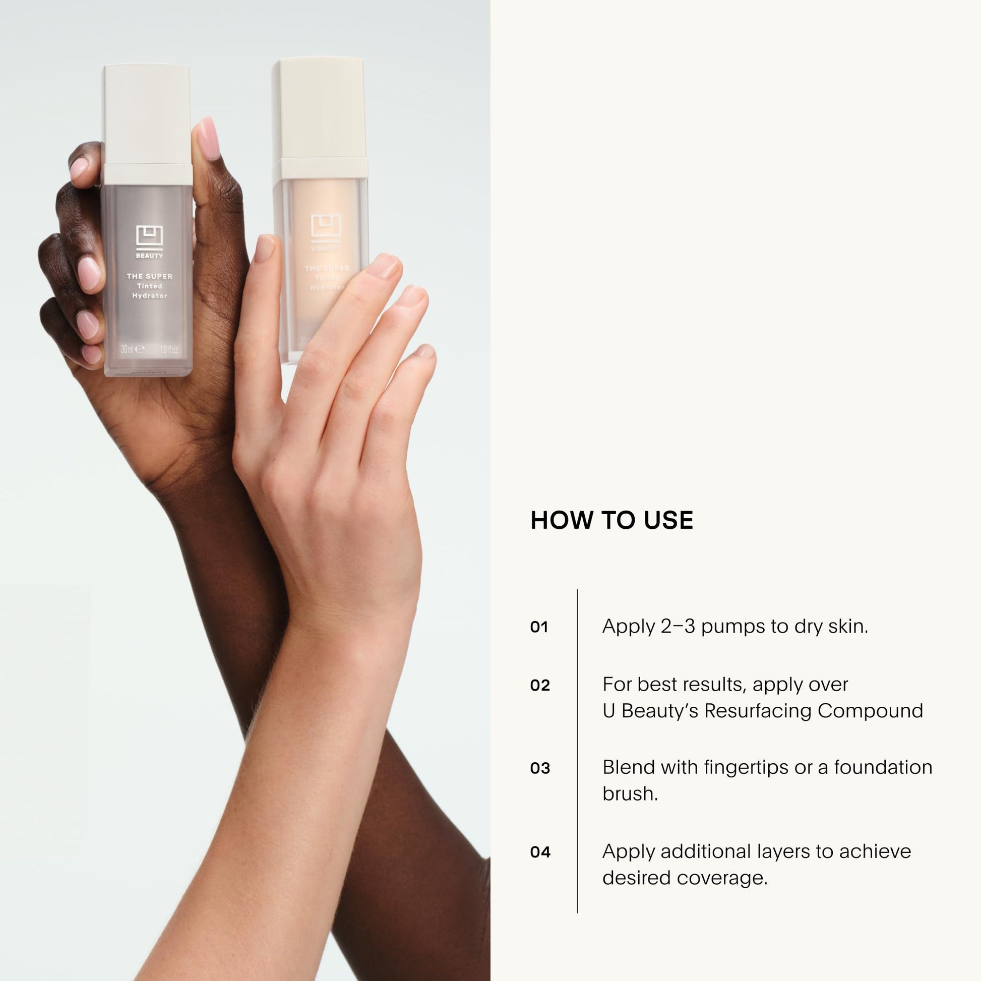 U Beauty The Super Tinted Hydrator Hyaluronic Acid Moisturizing Cream - Mega-Dose Skin Hydrator for Supple, Smooth, and Softer-Looking Skin For Up To 48 Hours - Shade 6-1.0 oz U Beauty Au supplements