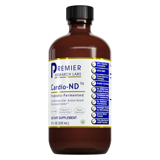Premier Research Labs Fermented Cardio-ND - Cardio Heart Health, Cardio Support Liquid Fermented in Probiotics for Women, Men, Adults, Supports Heart Health with Hawthorne Berry - 8 fl oz Bottle Premier Research LabsAU supplements