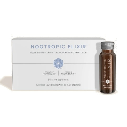 Isagenix Nootropic Elixir- Brain Health & Focus Supplement - Liquid Supplement with Green Tea Extract to Support a Healthy Mindset - 1.69 Oz Bottles (10 Count) IsagenixAu supplements